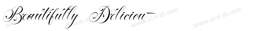 Beautifully Deliciou字体转换
